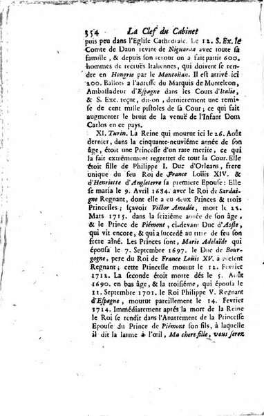 La clef du cabinet des princes de l'Europe ou recueil historique et politique sur les matières du tems