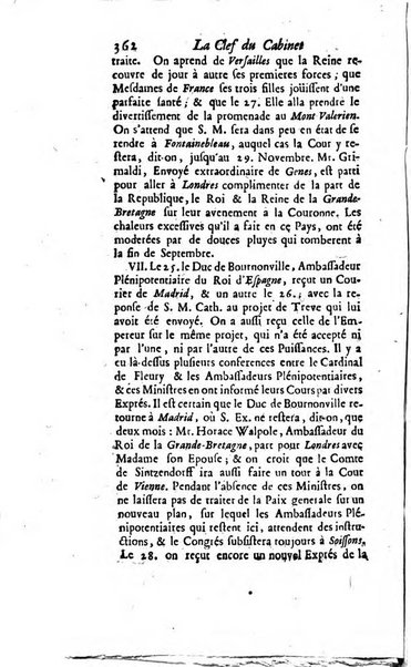 La clef du cabinet des princes de l'Europe ou recueil historique et politique sur les matières du tems