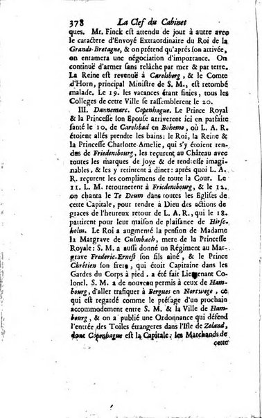 La clef du cabinet des princes de l'Europe ou recueil historique et politique sur les matières du tems