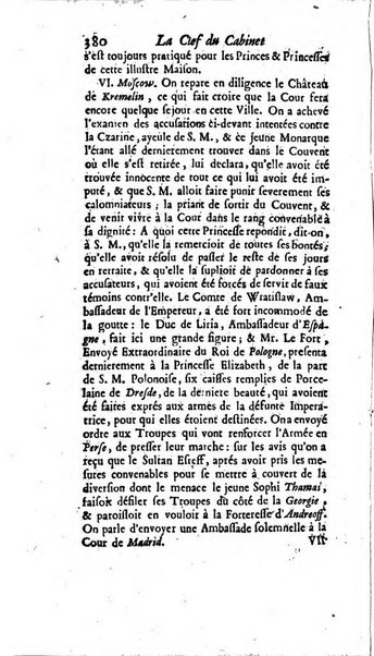 La clef du cabinet des princes de l'Europe ou recueil historique et politique sur les matières du tems