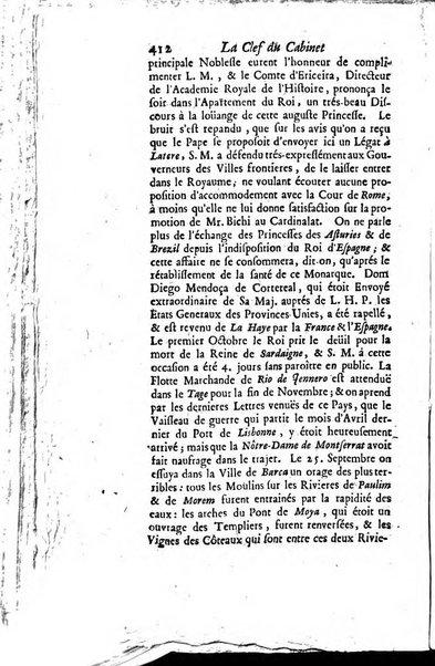 La clef du cabinet des princes de l'Europe ou recueil historique et politique sur les matières du tems