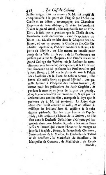 La clef du cabinet des princes de l'Europe ou recueil historique et politique sur les matières du tems