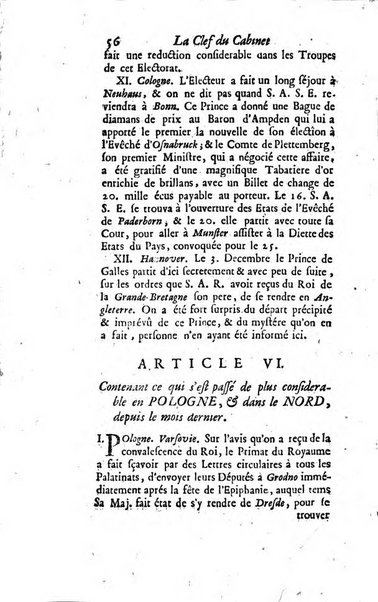 La clef du cabinet des princes de l'Europe ou recueil historique et politique sur les matières du tems