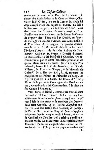 La clef du cabinet des princes de l'Europe ou recueil historique et politique sur les matières du tems