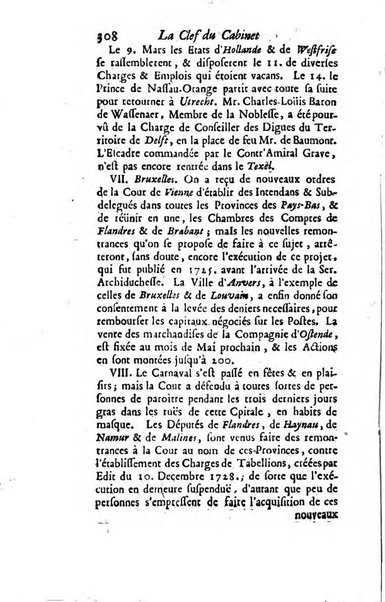 La clef du cabinet des princes de l'Europe ou recueil historique et politique sur les matières du tems