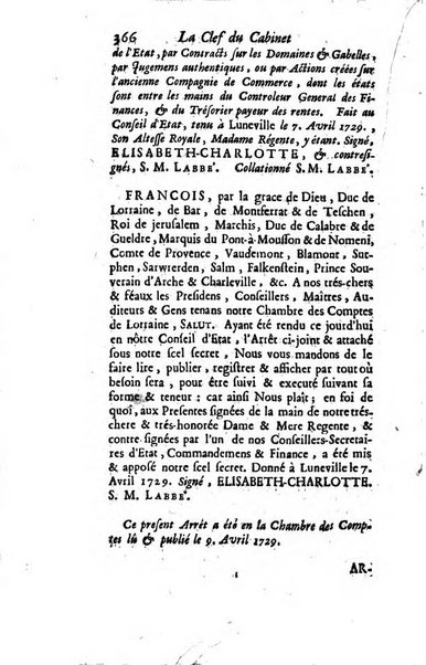 La clef du cabinet des princes de l'Europe ou recueil historique et politique sur les matières du tems