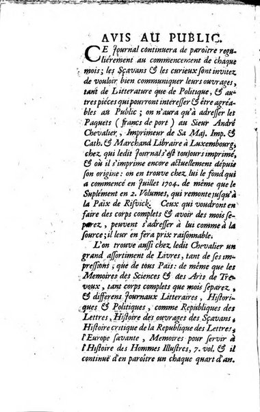 La clef du cabinet des princes de l'Europe ou recueil historique et politique sur les matières du tems