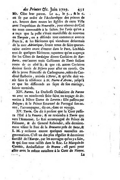 La clef du cabinet des princes de l'Europe ou recueil historique et politique sur les matières du tems