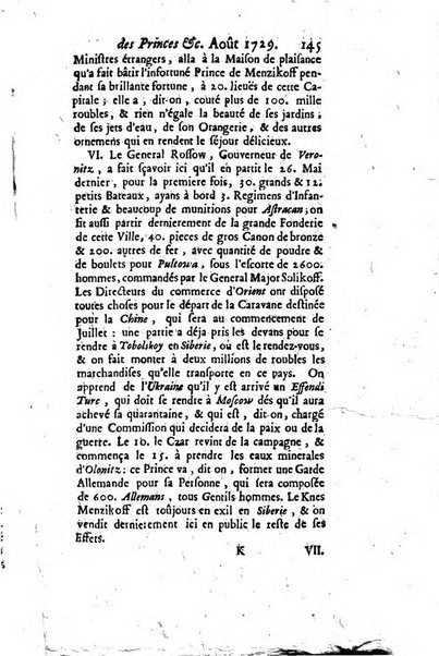 La clef du cabinet des princes de l'Europe ou recueil historique et politique sur les matières du tems