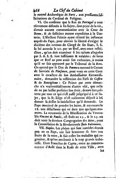 La clef du cabinet des princes de l'Europe ou recueil historique et politique sur les matières du tems