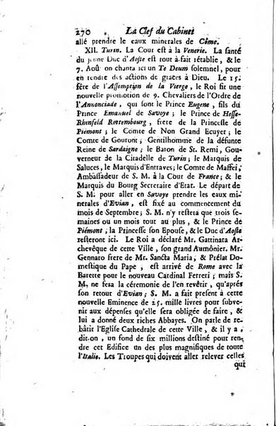 La clef du cabinet des princes de l'Europe ou recueil historique et politique sur les matières du tems