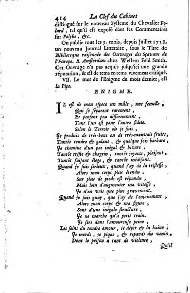 La clef du cabinet des princes de l'Europe ou recueil historique et politique sur les matières du tems