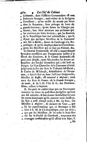 La clef du cabinet des princes de l'Europe ou recueil historique et politique sur les matières du tems