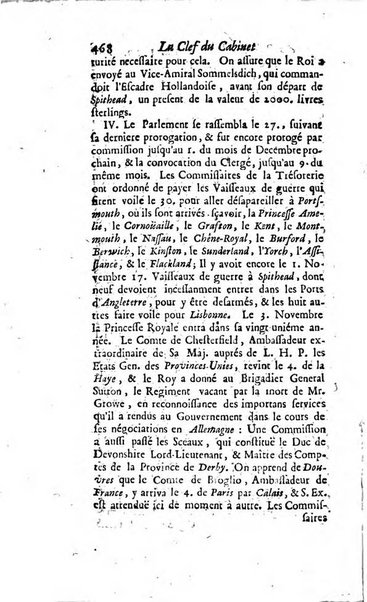 La clef du cabinet des princes de l'Europe ou recueil historique et politique sur les matières du tems