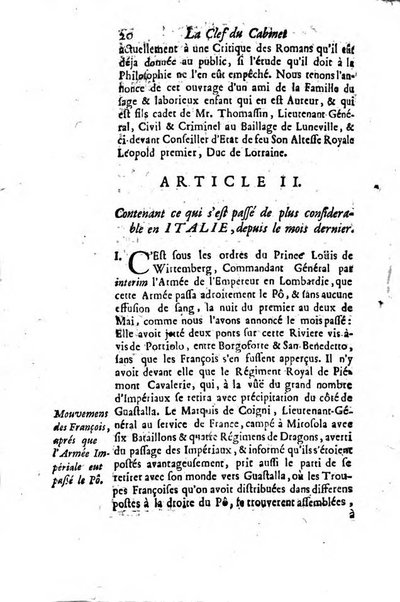 La clef du cabinet des princes de l'Europe ou recueil historique et politique sur les matières du tems