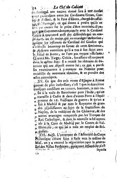 La clef du cabinet des princes de l'Europe ou recueil historique et politique sur les matières du tems