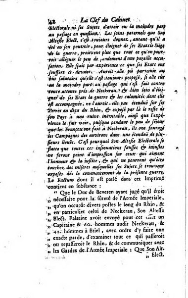 La clef du cabinet des princes de l'Europe ou recueil historique et politique sur les matières du tems