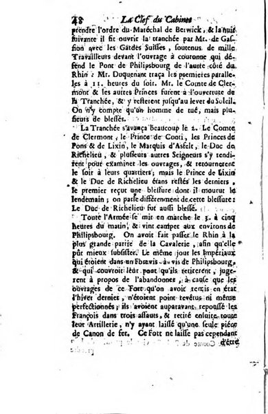 La clef du cabinet des princes de l'Europe ou recueil historique et politique sur les matières du tems