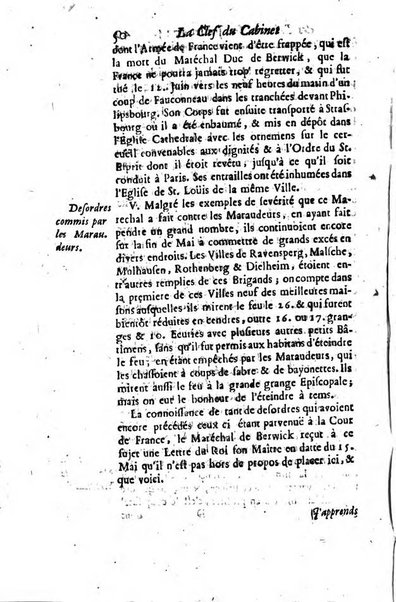 La clef du cabinet des princes de l'Europe ou recueil historique et politique sur les matières du tems