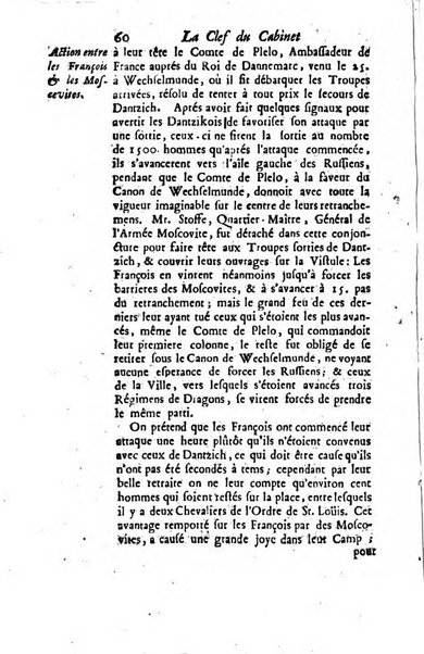 La clef du cabinet des princes de l'Europe ou recueil historique et politique sur les matières du tems