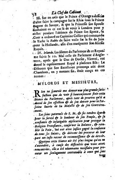 La clef du cabinet des princes de l'Europe ou recueil historique et politique sur les matières du tems