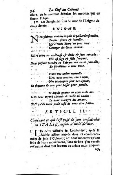 La clef du cabinet des princes de l'Europe ou recueil historique et politique sur les matières du tems