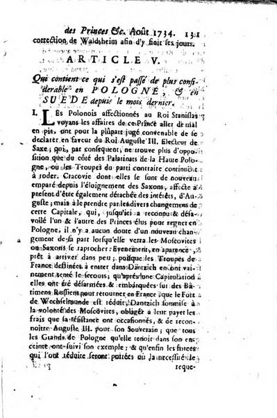 La clef du cabinet des princes de l'Europe ou recueil historique et politique sur les matières du tems