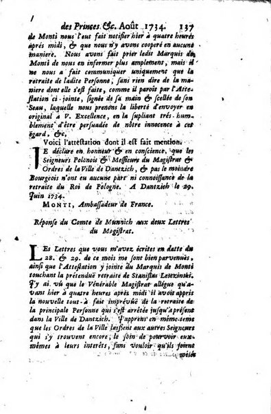 La clef du cabinet des princes de l'Europe ou recueil historique et politique sur les matières du tems