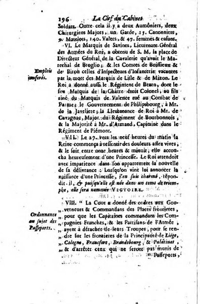 La clef du cabinet des princes de l'Europe ou recueil historique et politique sur les matières du tems