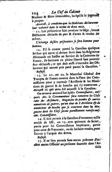 La clef du cabinet des princes de l'Europe ou recueil historique et politique sur les matières du tems