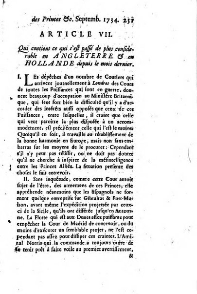 La clef du cabinet des princes de l'Europe ou recueil historique et politique sur les matières du tems