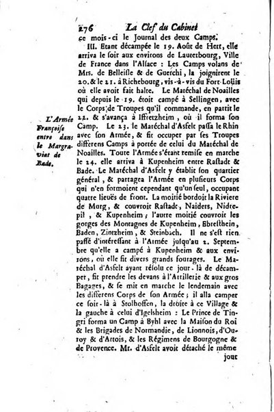 La clef du cabinet des princes de l'Europe ou recueil historique et politique sur les matières du tems