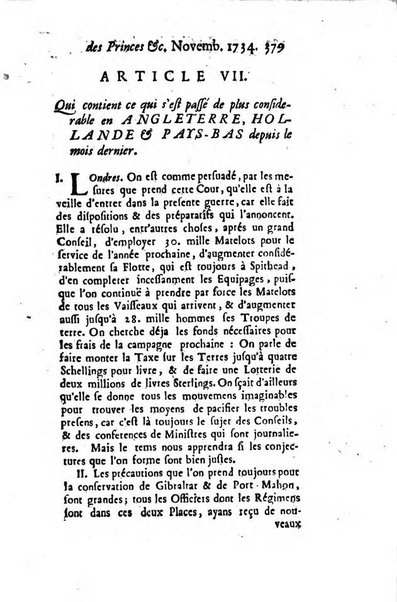 La clef du cabinet des princes de l'Europe ou recueil historique et politique sur les matières du tems