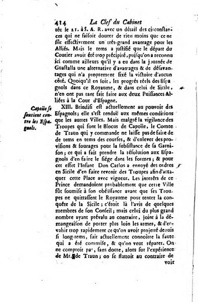 La clef du cabinet des princes de l'Europe ou recueil historique et politique sur les matières du tems