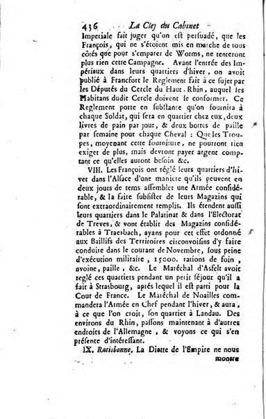 La clef du cabinet des princes de l'Europe ou recueil historique et politique sur les matières du tems