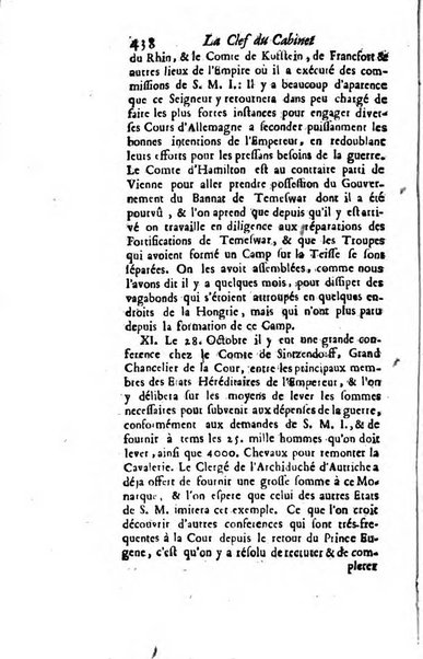 La clef du cabinet des princes de l'Europe ou recueil historique et politique sur les matières du tems