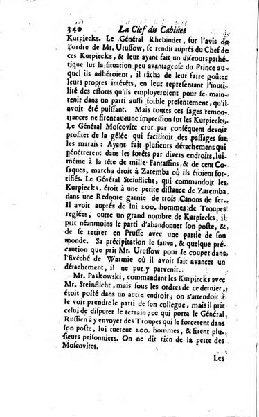 La clef du cabinet des princes de l'Europe ou recueil historique et politique sur les matières du tems