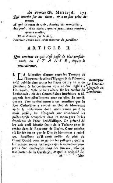 La clef du cabinet des princes de l'Europe ou recueil historique et politique sur les matières du tems