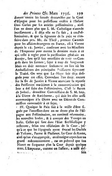 La clef du cabinet des princes de l'Europe ou recueil historique et politique sur les matières du tems