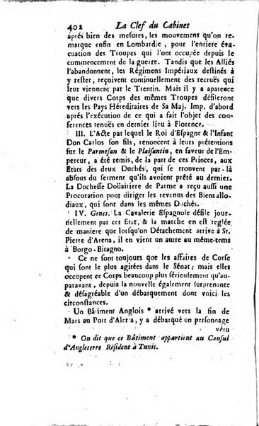 La clef du cabinet des princes de l'Europe ou recueil historique et politique sur les matières du tems