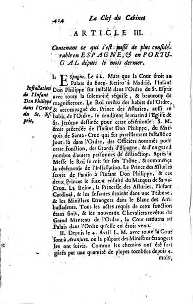 La clef du cabinet des princes de l'Europe ou recueil historique et politique sur les matières du tems