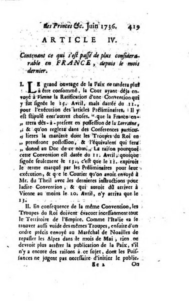 La clef du cabinet des princes de l'Europe ou recueil historique et politique sur les matières du tems