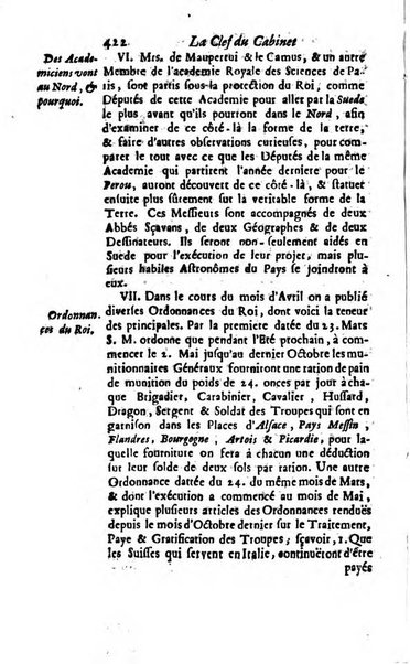 La clef du cabinet des princes de l'Europe ou recueil historique et politique sur les matières du tems