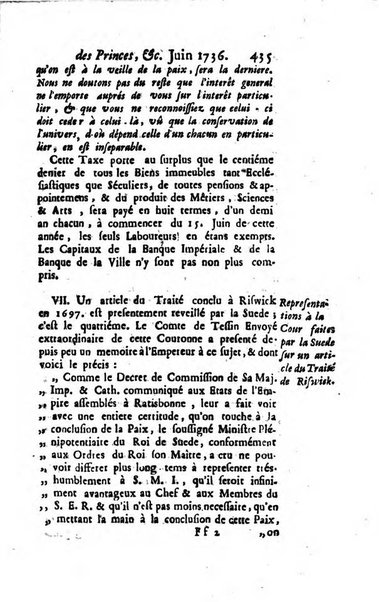 La clef du cabinet des princes de l'Europe ou recueil historique et politique sur les matières du tems