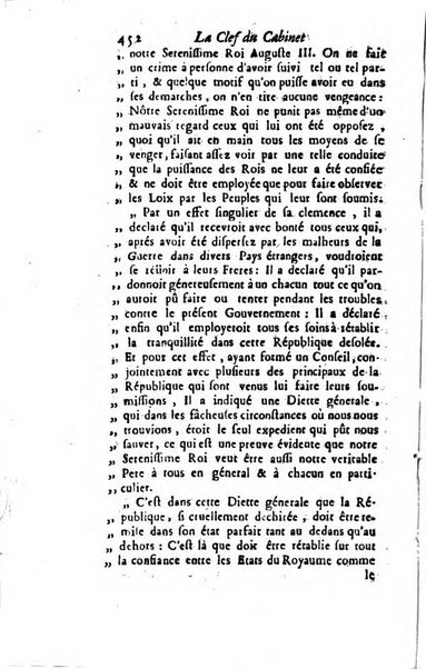 La clef du cabinet des princes de l'Europe ou recueil historique et politique sur les matières du tems