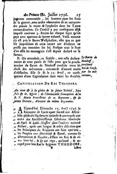 La clef du cabinet des princes de l'Europe ou recueil historique et politique sur les matières du tems