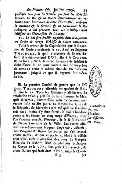 La clef du cabinet des princes de l'Europe ou recueil historique et politique sur les matières du tems