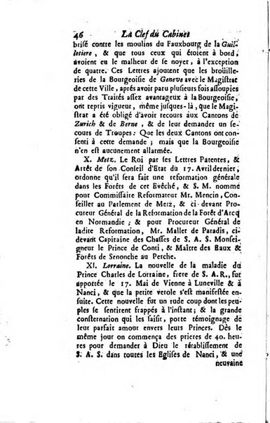 La clef du cabinet des princes de l'Europe ou recueil historique et politique sur les matières du tems