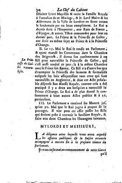 La clef du cabinet des princes de l'Europe ou recueil historique et politique sur les matières du tems