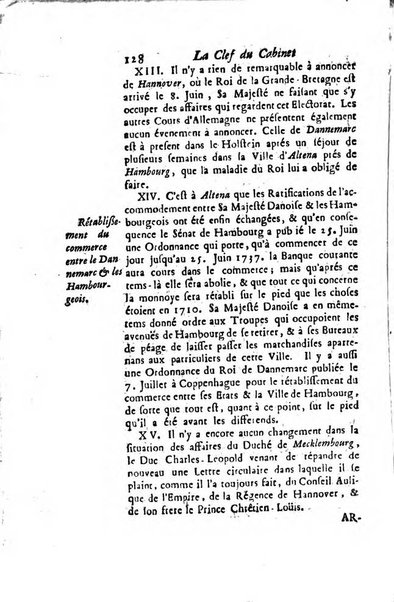 La clef du cabinet des princes de l'Europe ou recueil historique et politique sur les matières du tems